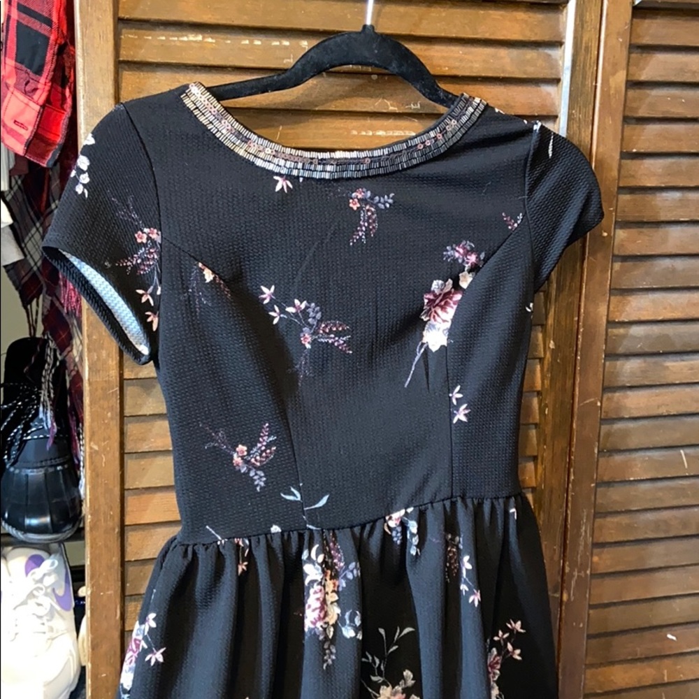 Black Floral Dress